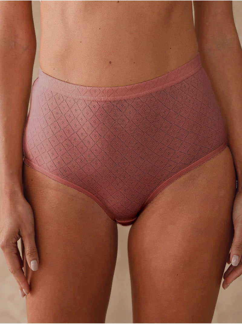 Lot de 4 culottes en maille jacquard - DAXON Beige - Kiabi