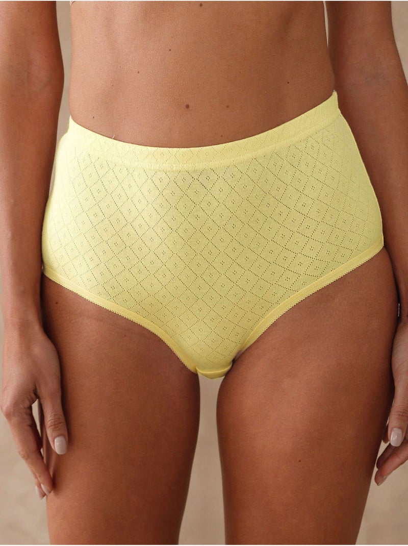 Lot de 4 culottes en maille jacquard - DAXON Beige - Kiabi