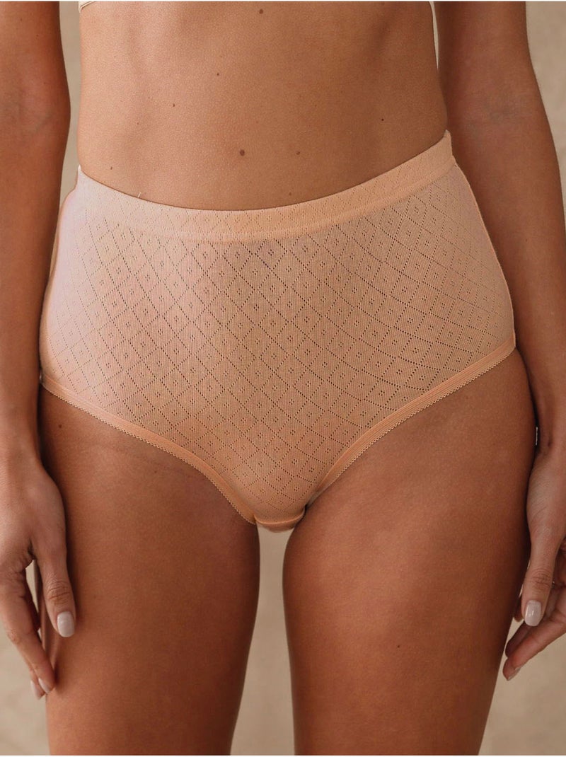 Lot de 4 culottes en maille jacquard - DAXON Beige - Kiabi