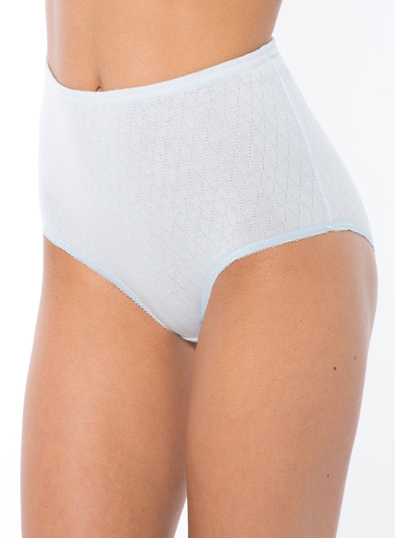 Lot de 4 culottes en maille jacquard - DAXON Blanc - Kiabi