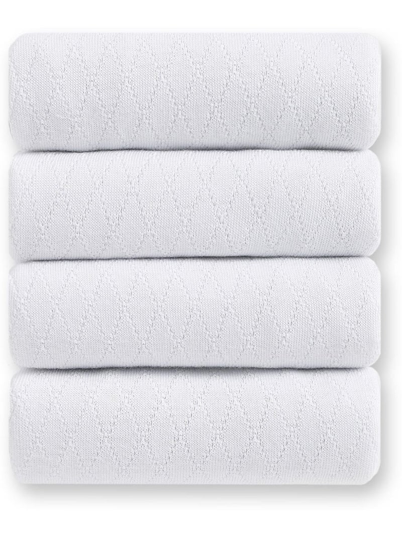 Lot de 4 culottes en maille jacquard - DAXON Blanc - Kiabi