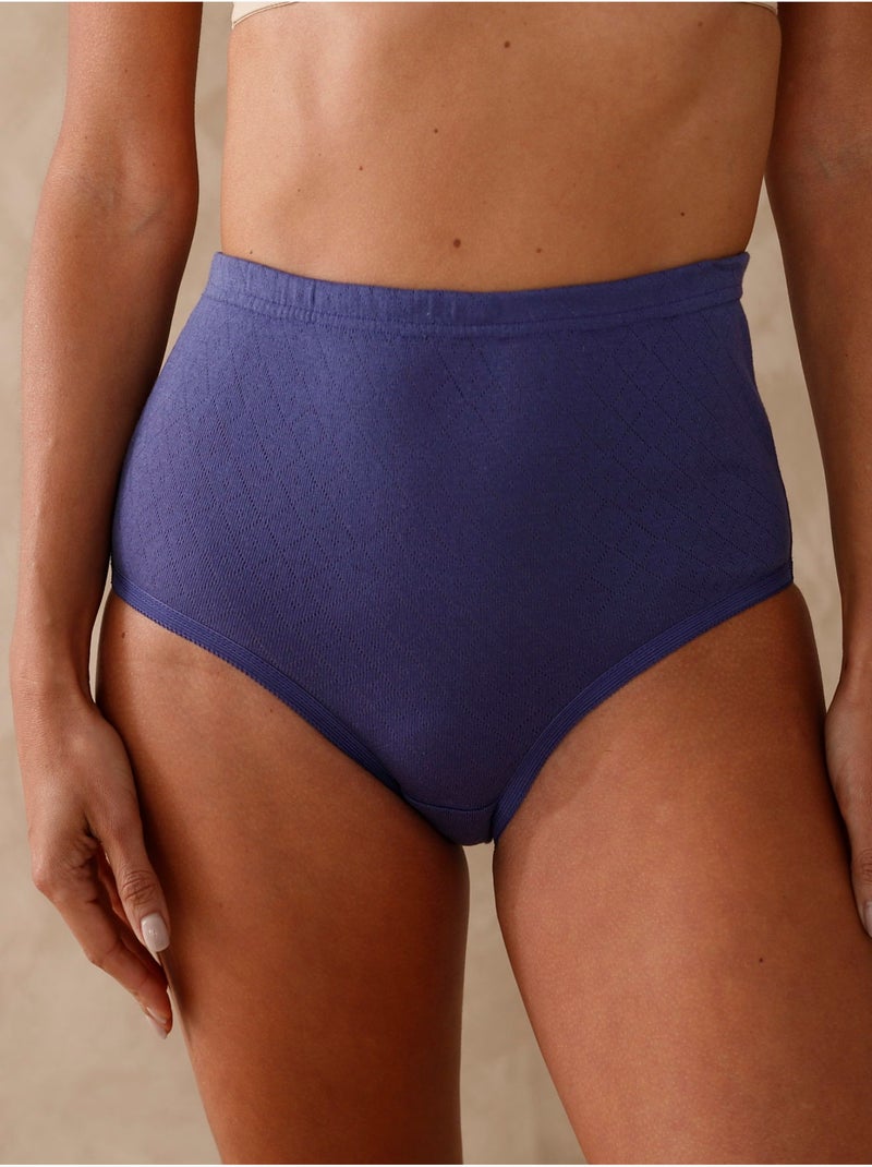 Lot de 4 culottes en maille jacquard - DAXON Rose foncé - Kiabi