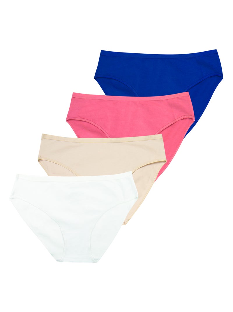 Lot de 4 culottes femme Ecopack Basic Athena Multicolore - Kiabi