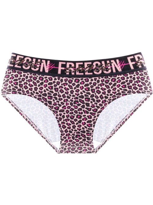 Lot de 4 culottes femme Leopard Freegun - Kiabi