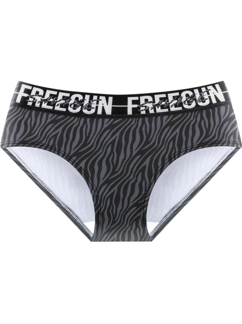 Lot de 4 culottes femme Leopard Freegun Beige - Kiabi