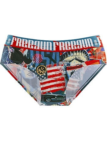 Lot de 4 culottes femme Pop Art Freegun