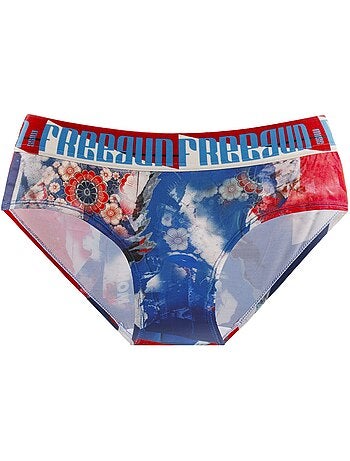 Lot de 4 culottes femme pop art freegun