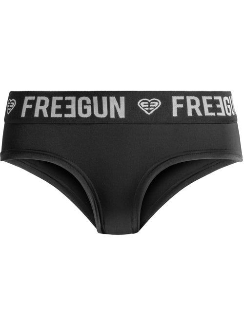 Lot de 4 culottes femme Street Art Uni Freegun - Kiabi