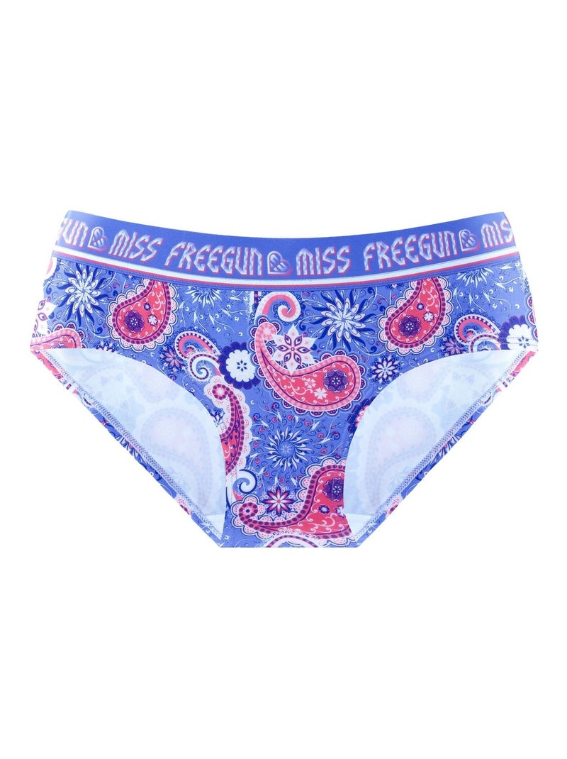 Lot de 4 culottes fille Ethnic Freegun Violet - Kiabi