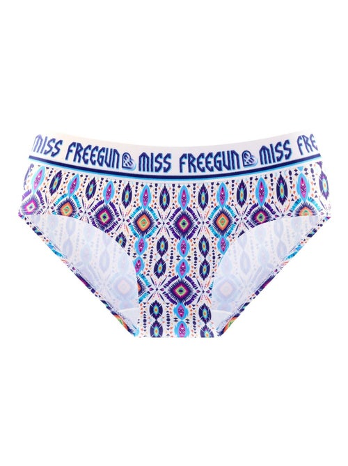 Lot de 4 culottes fille Ethnic Freegun - Kiabi