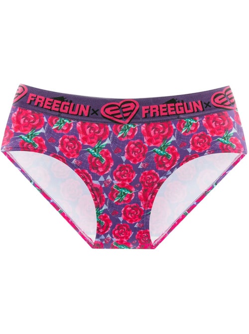 Lot de 4 culottes fille imprimé Origami Freegun - Kiabi