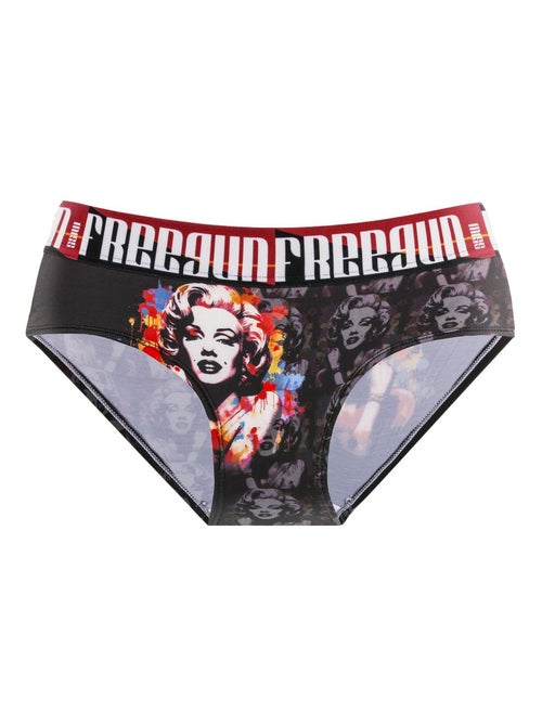 Lot de 4 culottes fille Pop Art Freegun - Kiabi