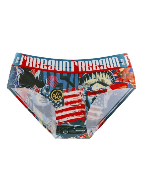 Lot de 4 culottes fille Pop Art Freegun - Kiabi