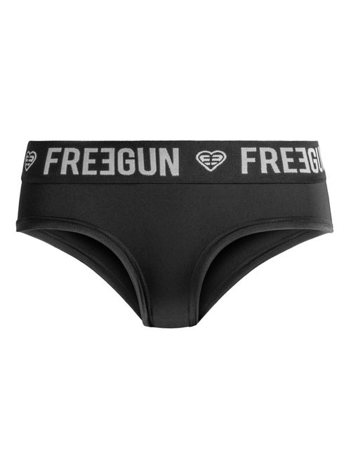 Lot de 4 culottes fille Street Art Uni Freegun - Kiabi