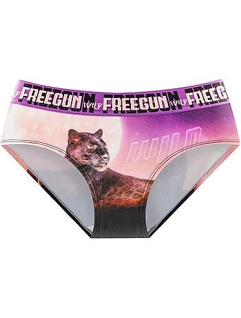 Lot de 4 culottes Fille Wild Animals Freegun
