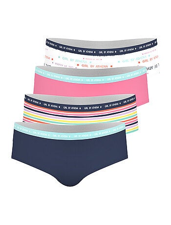 Lot de 3 slips fille Ecopack Mode Athena