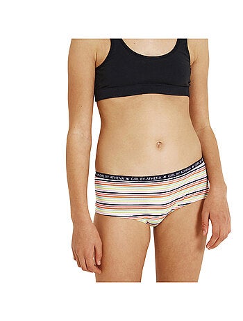 Lot de 3 slips fille Ecopack Mode Athena