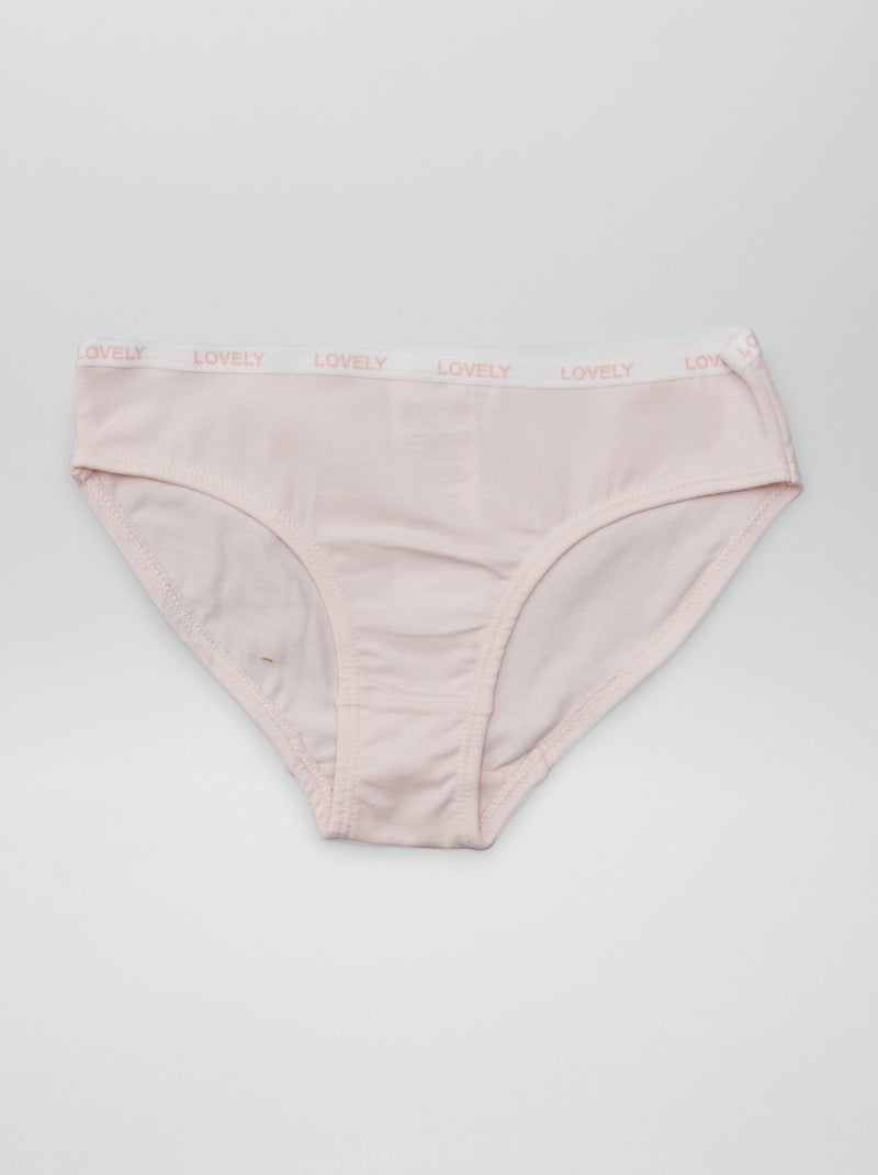 Lot de 4 culottes imprimées Blanc - Kiabi