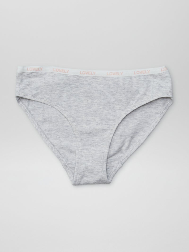 Lot de 4 culottes imprimées Blanc - Kiabi