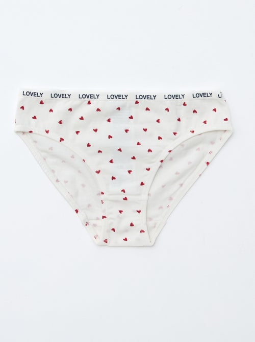 Lot de 4 culottes imprimées - Kiabi