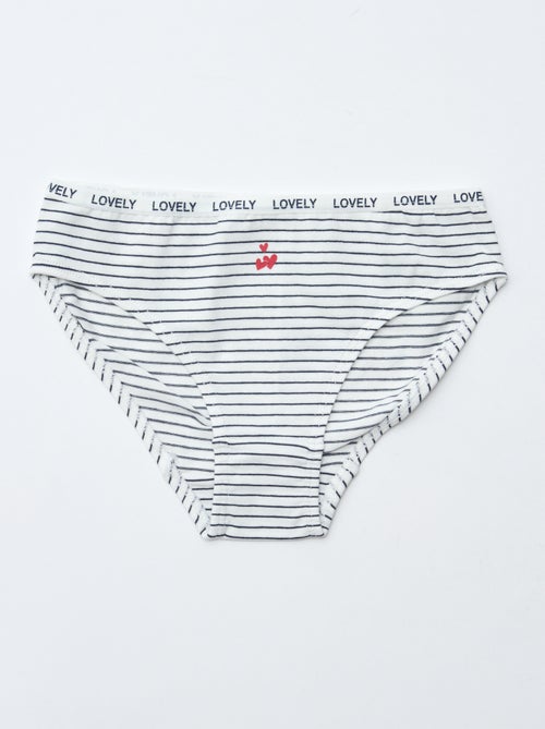 Lot de 4 culottes imprimées - Kiabi