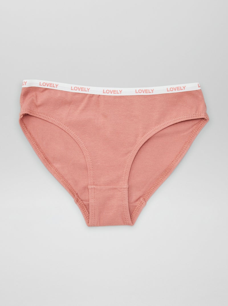 Lot de 4 culottes imprimées Blanc - Kiabi