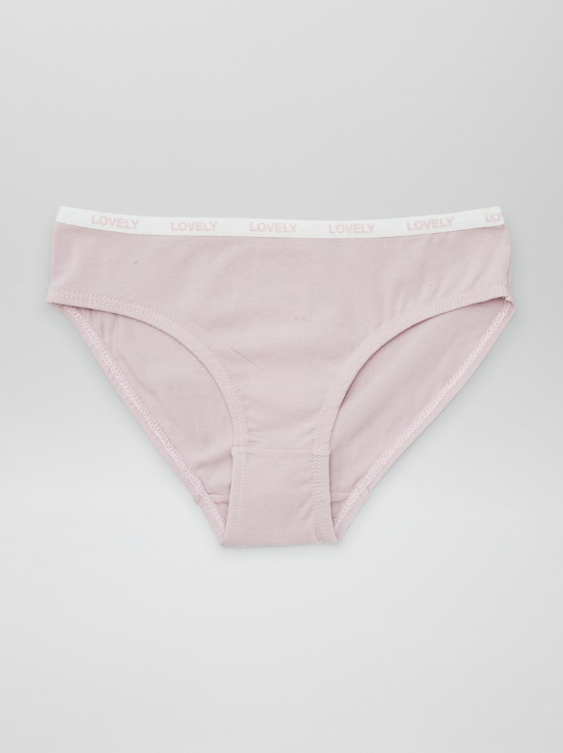 Lot de 4 culottes imprimées Blanc - Kiabi