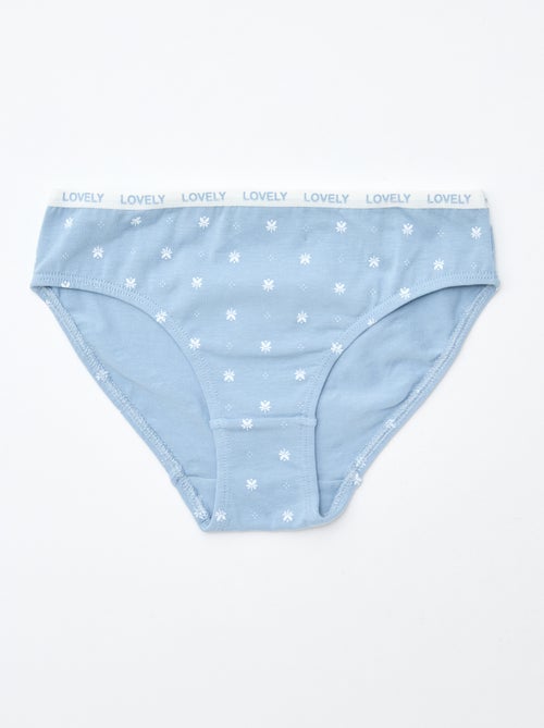 Lot de 4 culottes imprimées - Kiabi