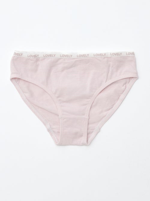 Lot de 4 culottes imprimées - Kiabi