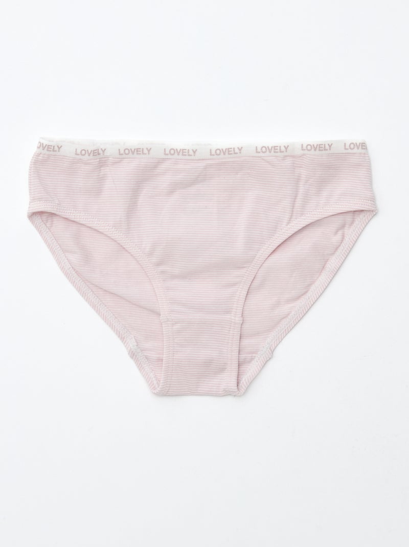 Lot de 4 culottes imprimées Bleu - Kiabi