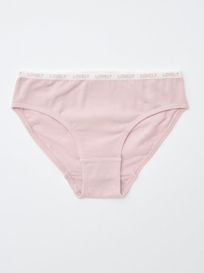 Lot de 4 culottes imprimées Bleu - Kiabi