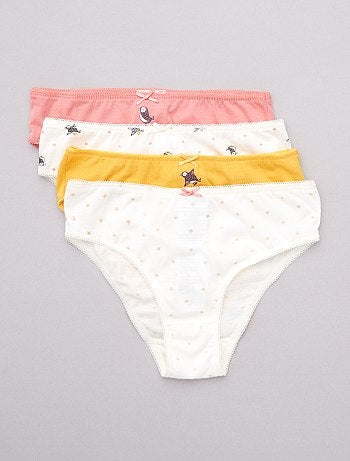 Lot de 4 culottes imprimées