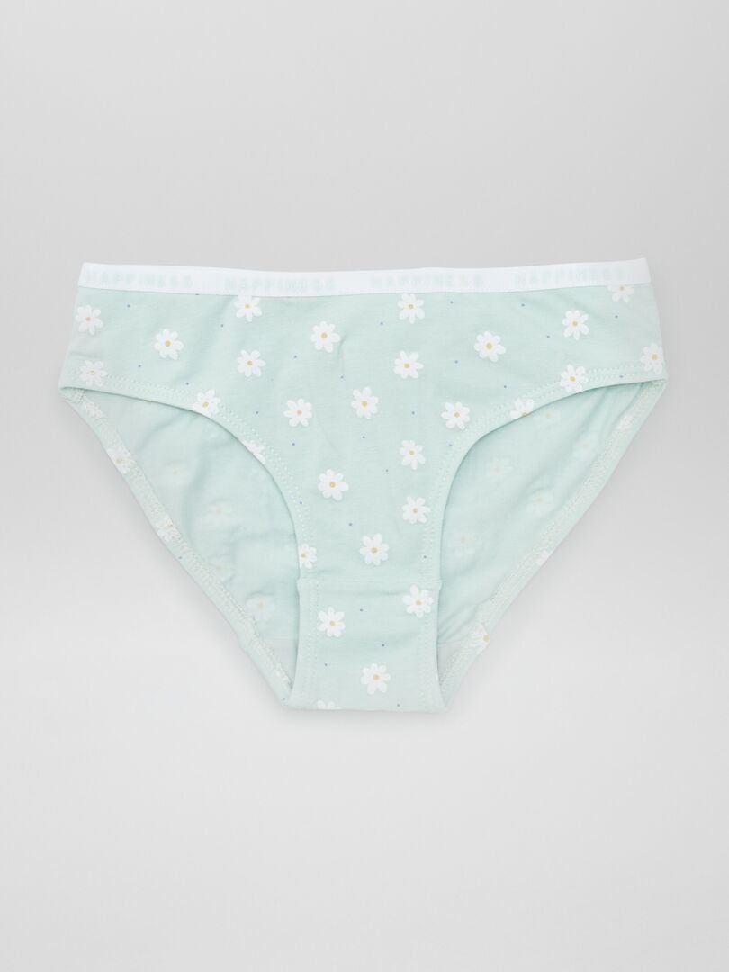 Culottes Hautes En Coton Peigné - Lot De 4 Imprimées Rouge - Confortables, Gainantes - Taille S à 6XL - 9