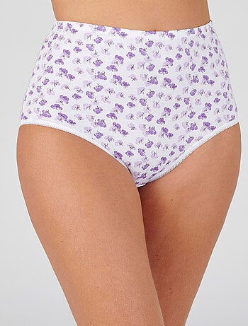 Lot de 4 culottes imprimées jersey - Damart