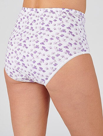 Lot de 4 culottes imprimées jersey - Damart