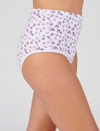 Lot de 4 culottes imprimées jersey - Damart