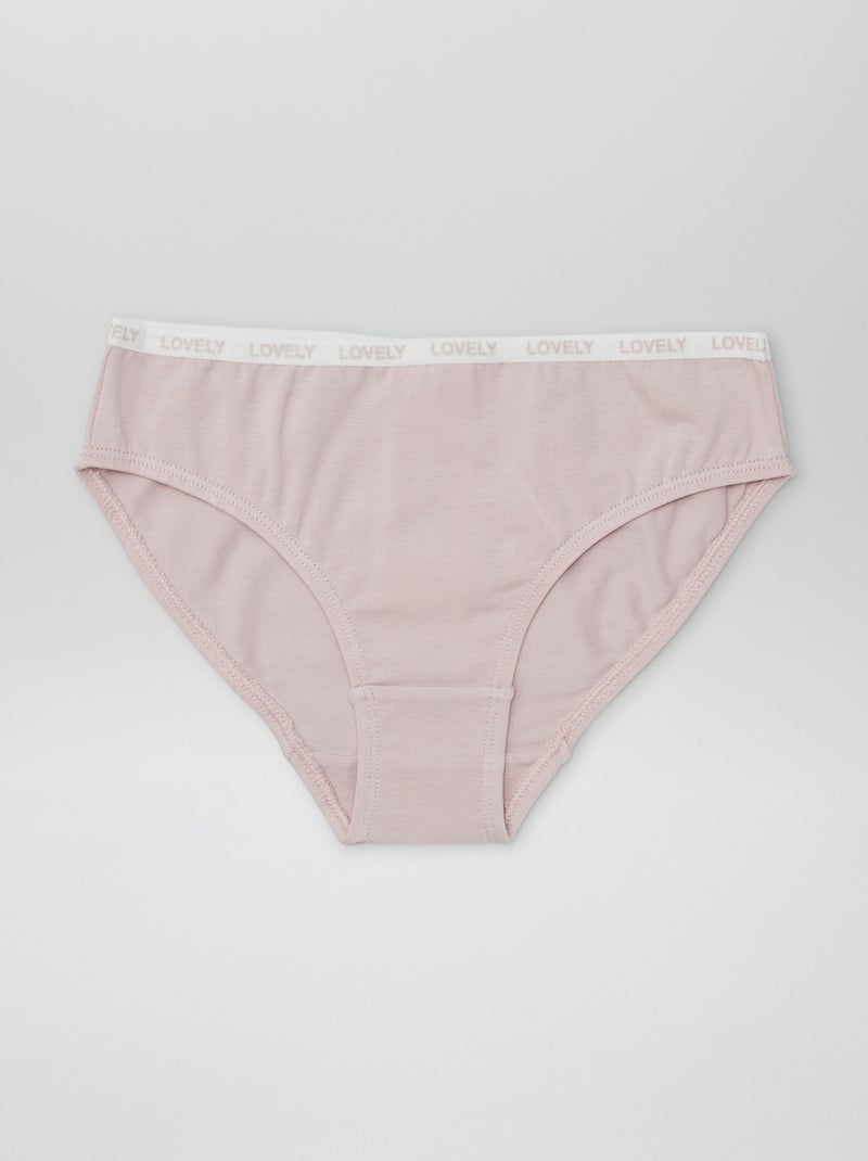 Lot de 4 culottes imprimées Vert - Kiabi