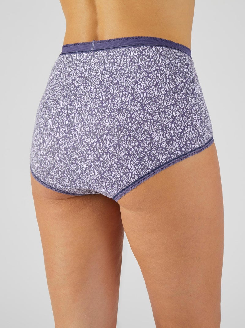 Lot de 4 culottes maxi assorties - Damart Bleu - Kiabi