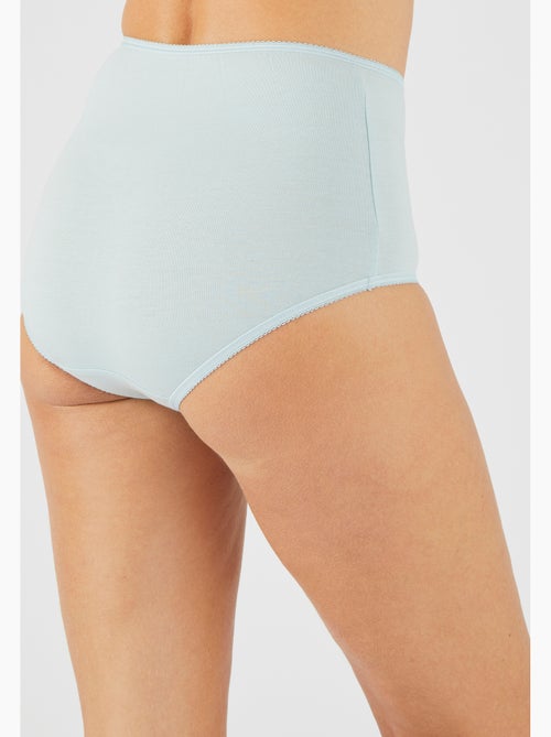 Lot de 4 culottes maxi broderie fantaisie - Damart - Kiabi