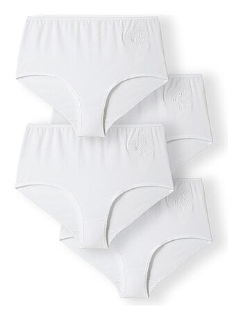 Lot de 4 culottes maxi broderie fantaisie - Damart