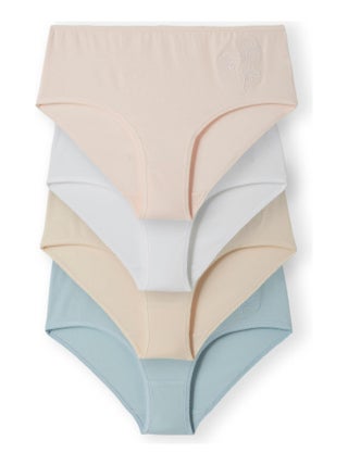 Lot de 4 culottes maxi broderie fantaisie - Damart