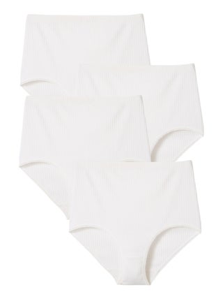 Lot de 4 culottes maxi maille côtelée - Damart