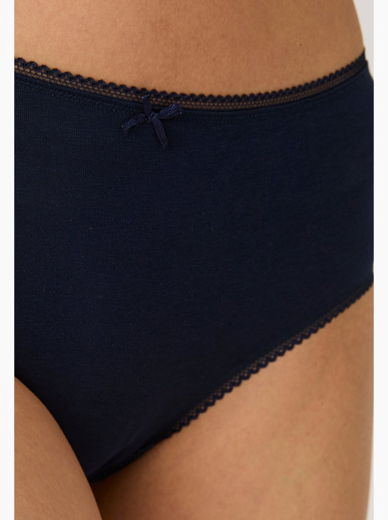 Lot de 4 culottes midi - Damart Bleu - Kiabi