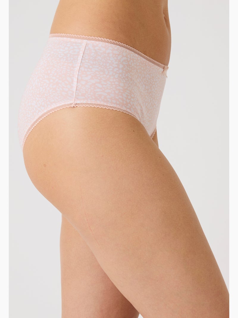 Lot de 4 culottes midi - Damart Rose - Kiabi