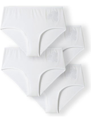Lot de 4 culottes midi broderie fantaisie - Damart