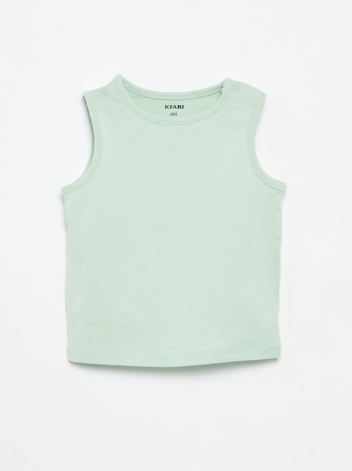 Lot de 4 débardeurs unis - Kiabi
