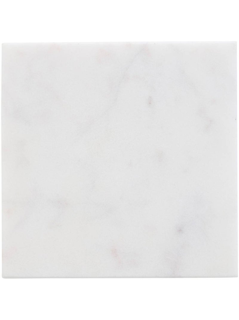 Lot de 4 dessous de verre marbre Blanc - Kiabi
