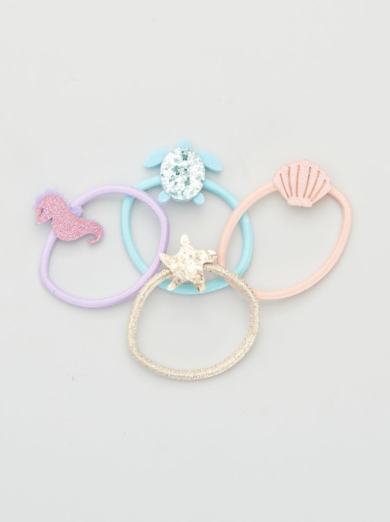 Lot de 4 élastiques multicolore - Kiabi