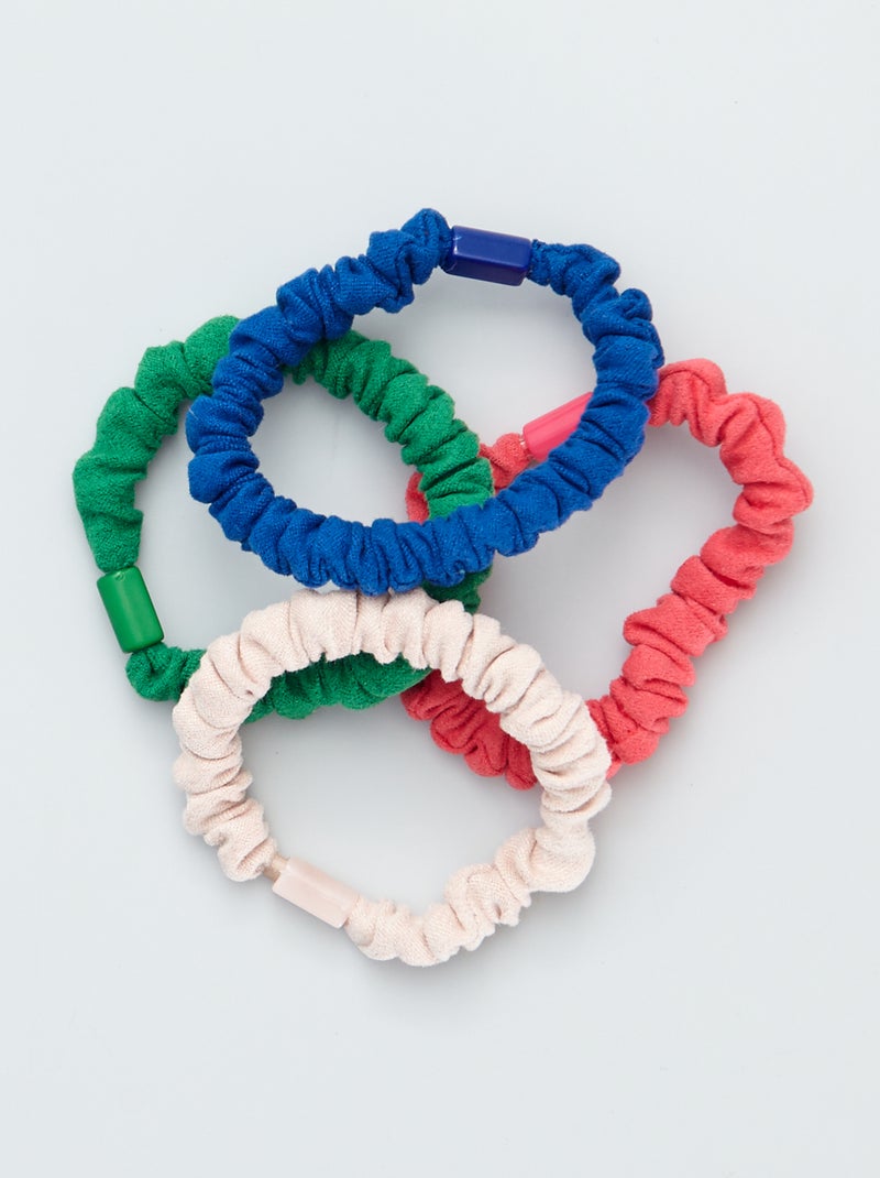 Lot de 4 élastiques multicolore - Kiabi