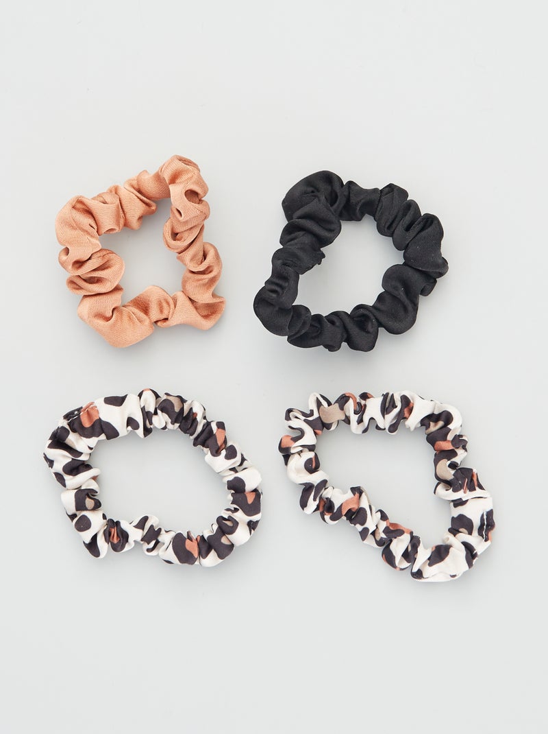 Lot de 4 élastiques Noir/marron - Kiabi